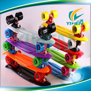 <span class=keywords><strong>Longboard</strong></span> complet transparent rouge clair 22 pouces, mini skateboard rétro, <span class=keywords><strong>longboard</strong></span> cruiser old school - Product Image 6