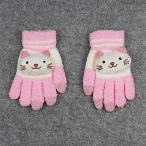 <span class=keywords><strong>Hiver</strong></span> vente nouveau <span class=keywords><strong>dessin</strong></span> animé polaire tactile <span class=keywords><strong>gants</strong></span> d'écran - Product Image 6