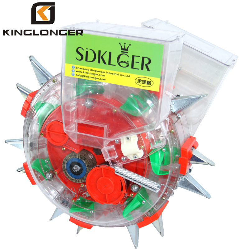 KINGLONGER hand push manual corn seeder with fertilizer