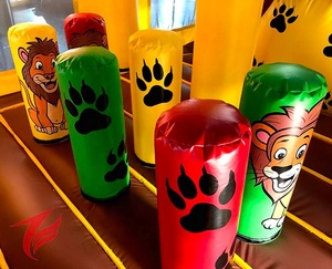 Giant Lion <span class=keywords><strong>King</strong></span> Bouncer Nhà Lâu Đài <span class=keywords><strong>Bouncy</strong></span> Inflatable Với Slide - Product Image 4