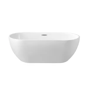 Bathtub Design 2024 Aifol Economic Hotel Bathroom Shower Freestanding Baby Bath Tub Deep Soaking Clear Resin Acrylic Bathtub