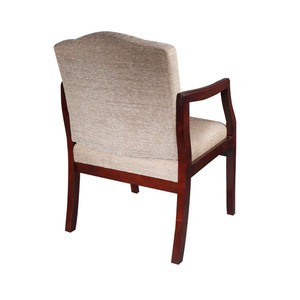 <span class=keywords><strong>De</strong></span> tapizado <span class=keywords><strong>de</strong></span> madera espalda curvada <span class=keywords><strong>de</strong></span> comedor Silla con brazos - Product Image 3