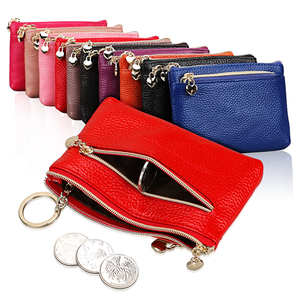 Dompet Koin Kulit Asli 100% Mode Wanita Dompet Uang Receh Kecil Grosir