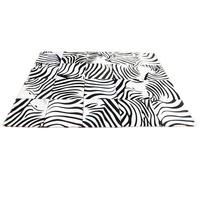 Faux pelz kuh leder patchwork teppich Tier Zebra Schwarz Weiß Streifen Benutzerdefinierte Teppiche Europäischen Stil