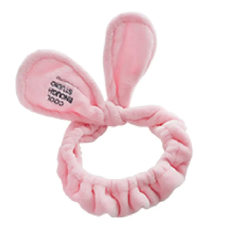 64CM Microfiber Cartoon Rabbit Shape Makeup Elastic Hairband