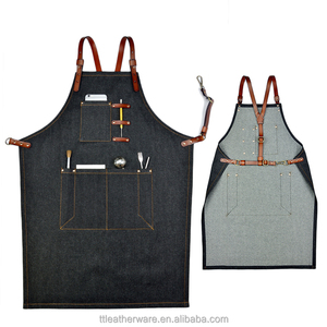 Delantal de Lona Resistente Personalizado con Correa de Cuero - Product Image 1