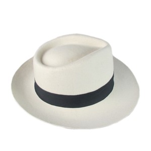 Phong Cách Mới Len Cảm Thấy Mens Fedora Hat Michael Jackson Phong Cách Trắng - Product Image 1