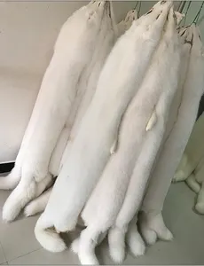 ALICEFUR High Quality Fox Skin Real Genuine Natural White Fox Fur Pelt For Sale