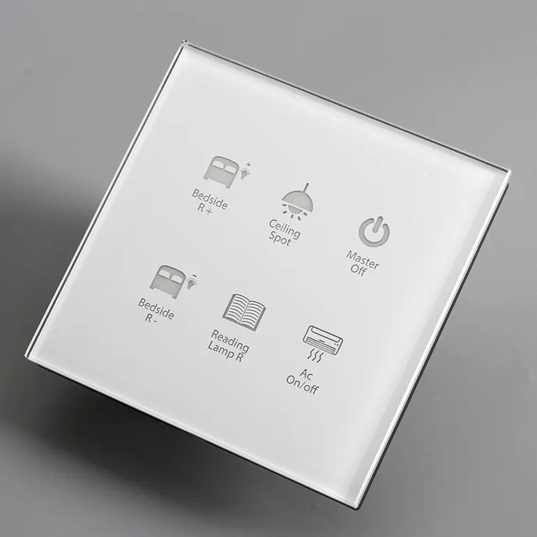 Smart home luce modbus rs485 interruttore a parete con personalizzare le icone e le parole
