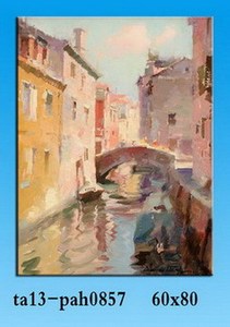 Venta al por mayor Nuevos Productos de Decoración <span class=keywords><strong>Del</strong></span> Hogar Paisaje Marino de la Lona Pintura Al Óleo de Estilo de Oriente medio - Product Image 6