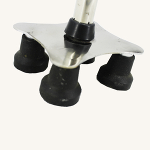 Bastão de caminhada ajustável, bastão em aço inoxidável para cuidados de saúde e <span class=keywords><strong>4</strong></span> pernas