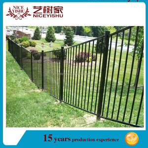 Yishu metal producto utilizado <span class=keywords><strong>valla</strong></span> <span class=keywords><strong>de</strong></span> hierro forjado jardín fene, Postes <span class=keywords><strong>de</strong></span> la cerca <span class=keywords><strong>de</strong></span> acero cuadrado negro - Product Image 3