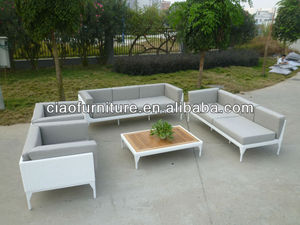 Hecho en china sofá de mimbre blanco zen - Product Image 2