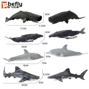 Cadeau d'aquarium modèle d'animal de l'océan profond requin jouet en plastique - Product Image 2