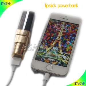 Lápiz labial Powerbank real 2600 mAh batería para la <span class=keywords><strong>señora</strong></span> mejor - Product Image 5