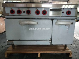 Thương Mại Thép Không Gỉ Bếp <span class=keywords><strong>Gas</strong></span> Vỉ Nướng <span class=keywords><strong>Gas</strong></span> Phạm Vi Với 4-Burner & Vỉ Nướng & Lò - Product Image 3