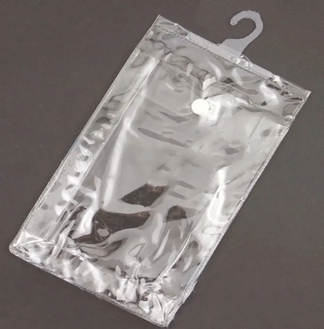 Hoge Kwaliteit Pvc Snap Lock Zacht Plastic Hanger Haak Zak