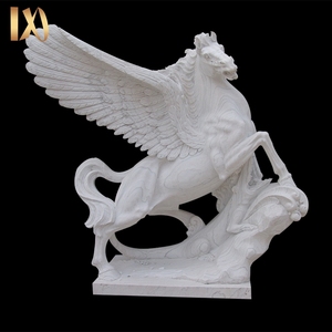 Manuel sculpture en marbre <span class=keywords><strong>blanc</strong></span> <span class=keywords><strong>arabe</strong></span> running horse art sculpture - Product Image 4