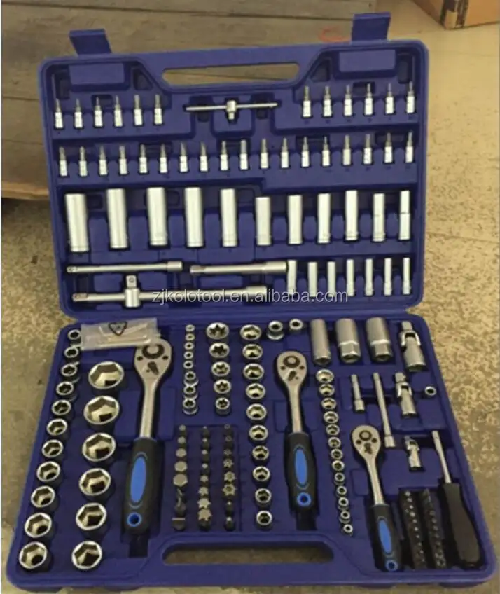 171pcsWrench Tool Set With Spanner 1/2"dr, 3/8"1/4&quot;Dr Universal Impact Socket Tool Kit