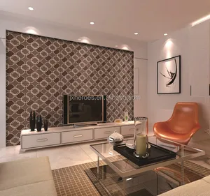 Giấy Dán Tường Hình Lục Giác Thời Trang Phong Cách Hiện Đại Giấy Dán Tường Xốp Hình Học 3D - Product Image 1