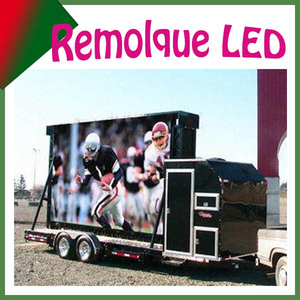 Doble, <span class=keywords><strong>triedro</strong></span> o de un lado camión de pantalla LED móvil para publicidad exterior. P10mm, Remolque con pantalla LED,a todo color - Product Image 1