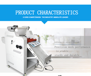 (FM-390) Plastifieuse à laminage à froid et à <span class=keywords><strong>chaud</strong></span> à double face avec alimentation entièrement automatique et coupe automatique - Product Image 3