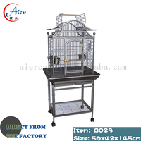 Cage à oiseaux Aier extra large en fer thermolaqué écologique, forme carrée, volière confortable, boîte de vol avec fermeture à poussoir en plastique