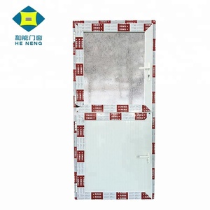 <span class=keywords><strong>Porte</strong></span> d'entrée en verre blanc à battants en aluminium, design graphique moderne, <span class=keywords><strong>porte</strong></span> intérieure en verre teinté en alliage d'aluminium, portes en verre hautes - Product Image 2