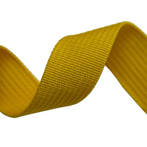 Bande de Sangle Pp pour les Sangles de Sac À Dos Pas Cher Prix <span class=keywords><strong>25mm</strong></span> Jaune Jacquard Gratuite Stock Sangle 100% Polypropylène 3000 mètres 1.1mm - Product Image 1