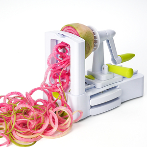 Cortador en Espiral Multiusos 5 en 1 de Plástico Ecológico para Cocina - Espiralizador de Verduras Grueso y Delgado con Cortador en Espiral y en Rollo - Product Image 4