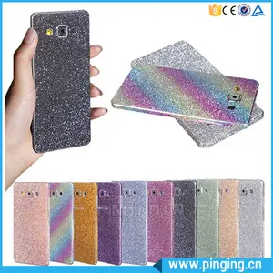 Película adesiva para iphone, de corpo inteiro, com glitter, para samsung galaxy j5