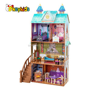 2023 nouvelle <span class=keywords><strong>maison</strong></span> de poupée en bois <span class=keywords><strong>miniature</strong></span> la plus chaude pour les filles W06A265 - Product Image 4