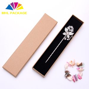 โลโก้ที่กำหนดเองพิมพ์บรรจุกระดาษคราฟท์สีน้ำตาลกล่องแหวนด้วยฟองน้ำ - Product Image 3