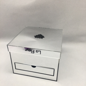 cheap acrylic letter box mirror box flower box