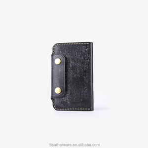 Men's Slim Cardholder Wallet Genuine Leather <b>Credit</b> <b>Card</b> Case - Product Image 4