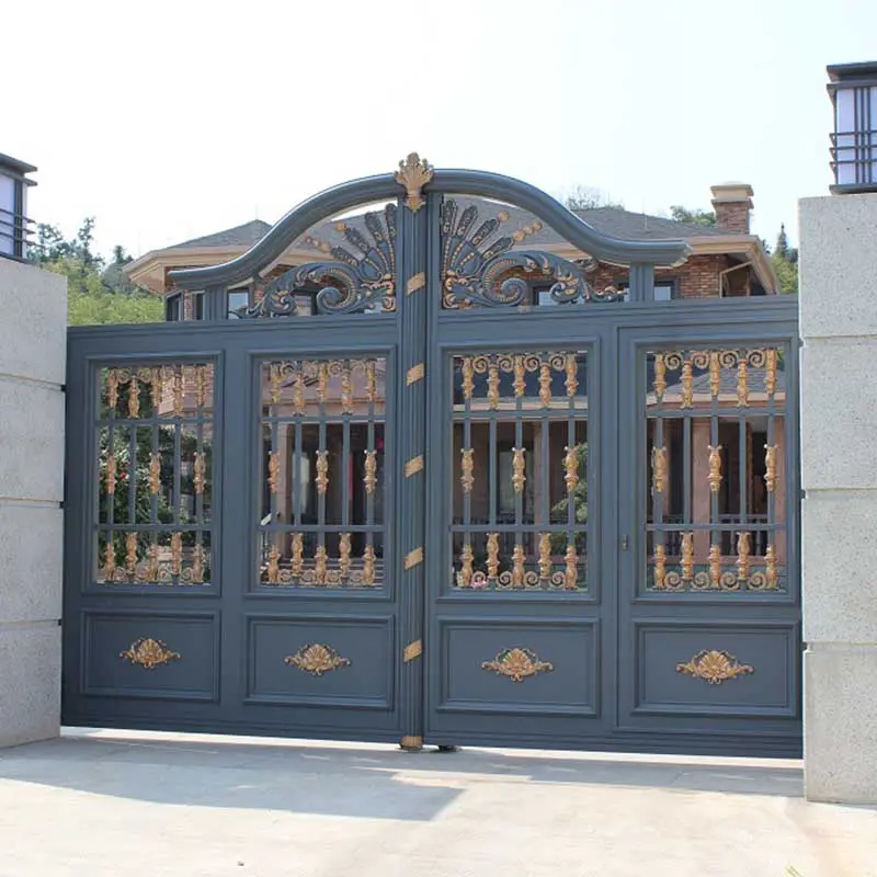 正面玄関デザイン装飾中庭ゲートシンプルなメインゲート