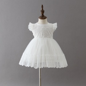Hot Sale <strong>White</strong> Baby <strong>Girl</strong> Christening Baptism <strong>Dress</strong> for Toddler - Product Image 2