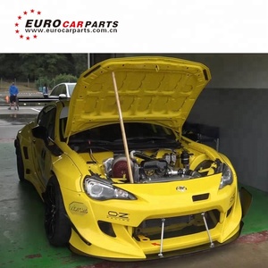 Kit de cuerpo ancho GT86 de un solo cohete <span class=keywords><strong>Bunny</strong></span> V3, compatible con GT86 con ala trasera de carbono finber - Product Image 2
