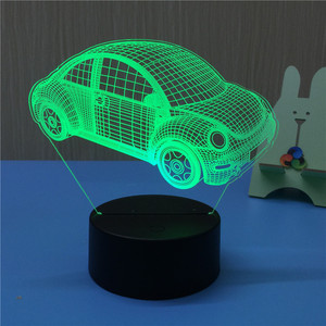 3D Ảo Tưởng LED Night Light 7 Colors Dần Thay Đổi Cảm Ứng Chuyển Đổi Quà Tặng Kỳ Nghỉ Đèn Bàn USB - Product Image 3