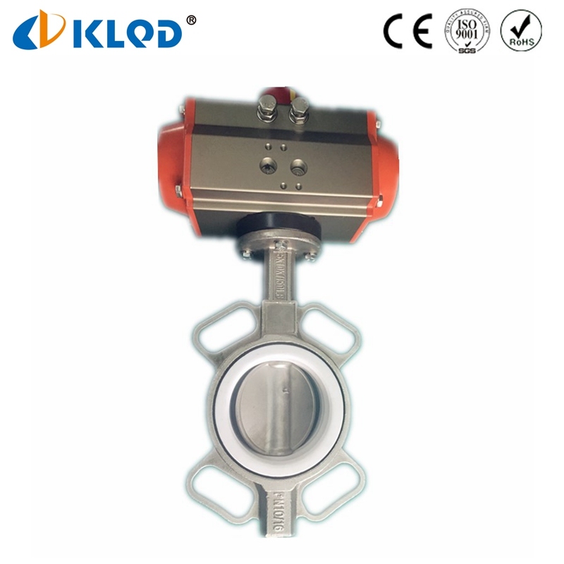 PTFE Уплотнение Пневматический Мембранный Клапан-Бабочка