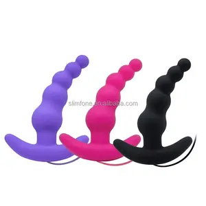 Beste Anal Produkte und Sexspielzeug Perle Sex Silikon Anal Bullet Vibrator für Männer