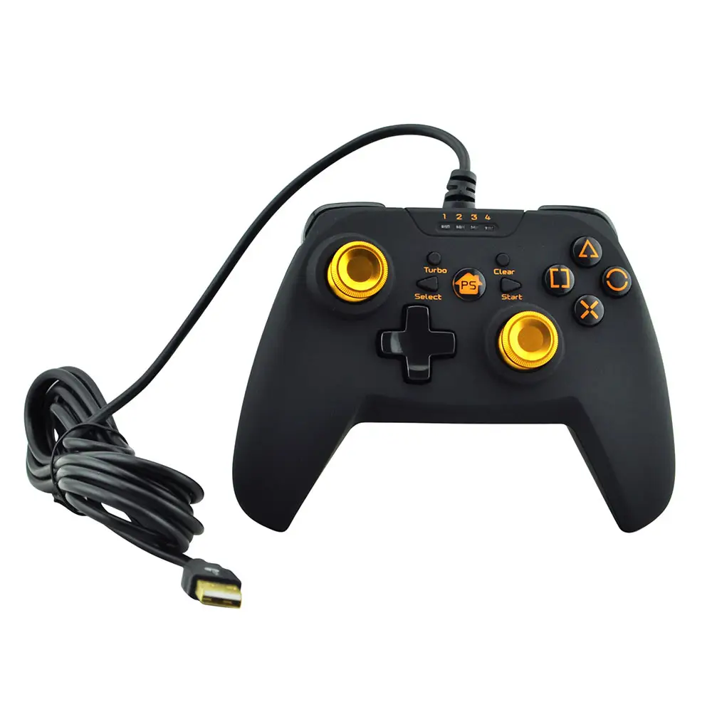 Qeome Joystick Usb Joystick Gamepad Pc Game Controller Ondersteuning Voor PS-3/Pc/Android