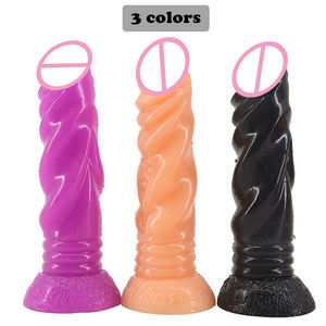 Consolador con forma de pene para mujer juguete <span class=keywords><strong>Sexual</strong></span> con tapón Anal enorme, forma de caballo grande, perro, conejo - Product Image 6