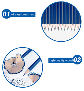 Juego de lápices de dibujo HB 2H, 12 piezas personalizadas, lápiz de madera estándar para la escuela con juego empaquetado de plomo de color - Product Image 6