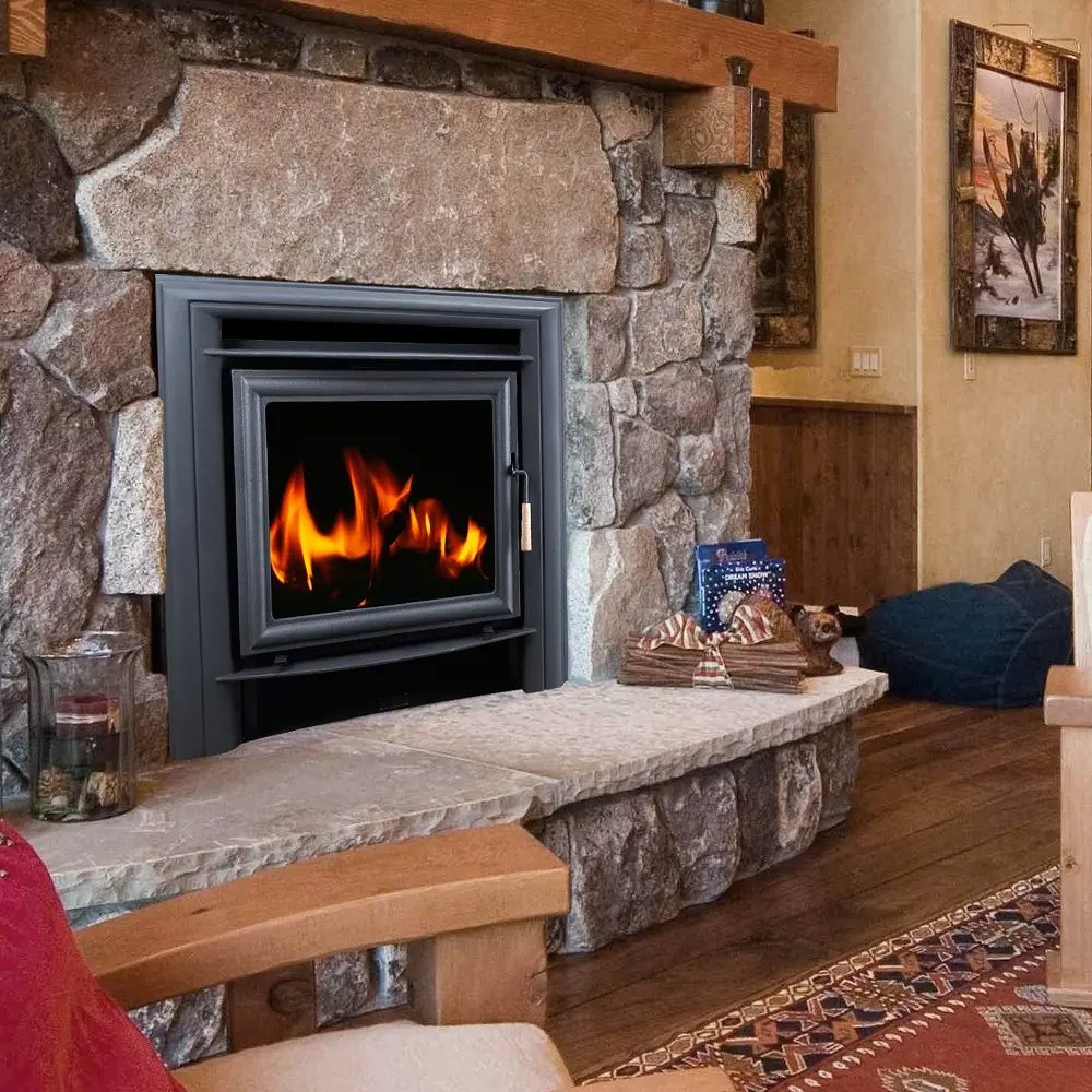 Indoor Gietijzeren Verwarming-Apparatuur Muur Insert Houtkachel Haard Fire Kachels Gas Haard Voor Thuisgebruik