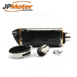 JPMotor Moteur Accessoires <span class=keywords><strong>GP</strong></span> Universel Complet En Fiber <span class=keywords><strong>De</strong></span> Carbone <span class=keywords><strong>Moto</strong></span> D'échappement Silencieux - Product Image 1
