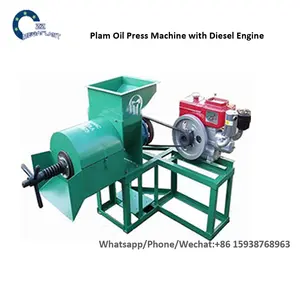 Diesel Engine Type Screw Type Palm Fruit Oil Press Machine Sea Buckthorn Oil Processing Machine