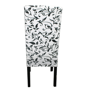 Couverture de siège de couverture de protecteur de chaise de salle à manger courte amovible et extensible pour l'hôtel - Product Image 2