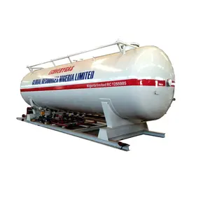 Stasiun Selip Lpg 45000 Liter 20 Ton Tangki Penyimpanan Lpg dengan Dispenser Pengisi