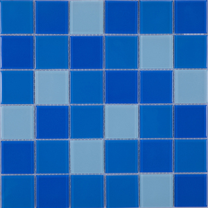 48*48mm venta directa de fábrica cuadrado cielo azul mosaico de vidrio para mosaicos de azulejos de piscina - Product Image 3
